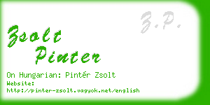 zsolt pinter business card